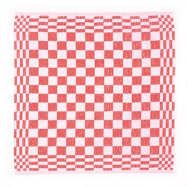 Keukendoeken Vespo Blokdoek Rood (set van 4)