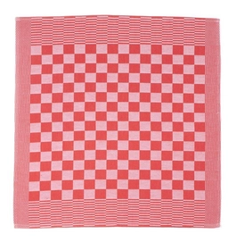 Theedoeken Vespo Blokdoek Rood (Set van 6)