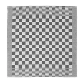 Theedoeken Vespo Blokdoek Zwart (Set van 6)