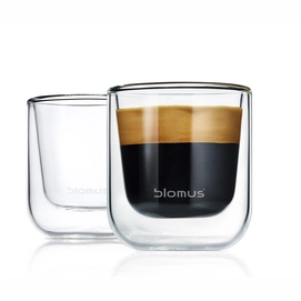 Espressoglazen Blomus Nero (2-delig)