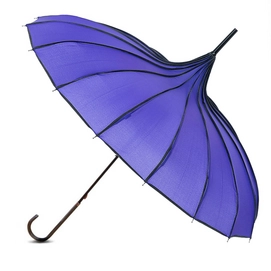 Paraplu Blooming Brollies Ribbed Pagoda Violet