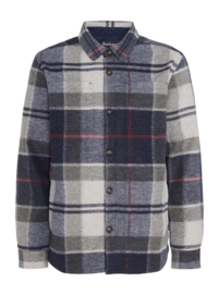 Blouse Barbour Men Chapter Tailored Check Overshirt Blue Granite