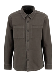 Blouse Barbour Men Regular Moleskin Overshirt Dark Olive