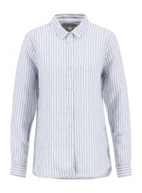 Blouse Barbour Women Marine Shirt Chambray White