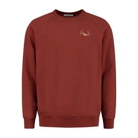 Trui Blue Loop Men Blue Fleece Bear Sweater Brown