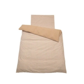 Parure de Lit Jollein Boerenbont Camel Coton