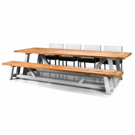Tuintafel Suns Bolano Matt White 330 x 100 cm