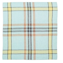Keukendoeken Libeco Bonnie Brae Aqua Linnen (Set van 6)