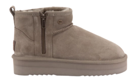 Boots Warmbat Women Durack Suede Plateau Zipper Moss