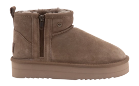 Boots Warmbat Women Durack Suede Plateau Zipper Mud
