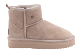 Boots Warmbat Women Wallaby Suede Plateau Taupe
