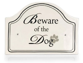 Bord Beware Of The Dog Design By Lotte