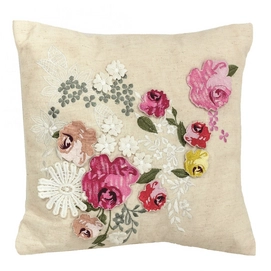 Sierkussen Ariadne at Home Bouquet White