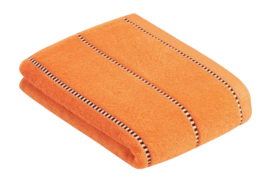 Douchelaken Esprit Box Stripes Mandarin (67 x 140 cm) (Set van 2)