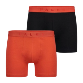 Boxershort Falke Men Daily Comfort Black Orange (2-Pack)