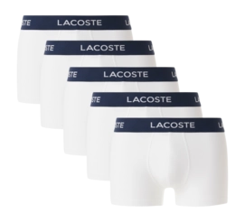Boxer Shorts Lacoste Men 5H1292 White (Set of 5)