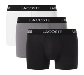Boxershort Lacoste Men 5H2394 Black/Lead Grey/White