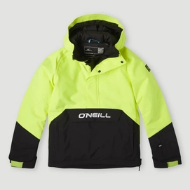 Ski jas O'Neill Boys Anorak Jacket Pyranine Yellow Colour Block-Maat 140
