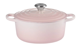 Braadpan Le Creuset Signature Rond Shell Pink 24 cm
