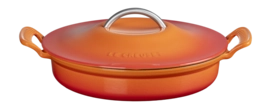 Braadpan Le Creuset Modern Heritage Campagnard Laag Oranjerood 28 cm