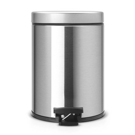 Brabantia Pedaalemmer Mat Silver RVS 5L
