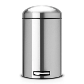 Brabantia Pedaalemmer Retro Silent Mat Silver RVS 12L