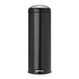 Pedaalemmer Brabantia Retro Silent Mat Zwart 20L