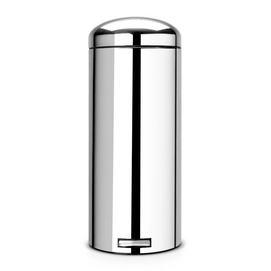 Brabantia Pedaalemmer Retro Silent Zilver RVS 30L