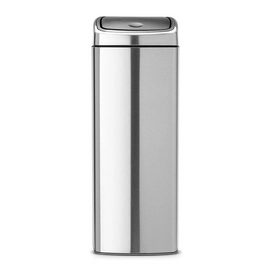 Brabantia Touch Bin Mat Zilver RVS 25L
