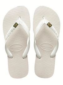 Flip Flops Havaianas Brasil Weiß-Schuhgröße 33 - 34