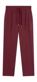 Broek Alix The Label Women Melange Pants Bordeaux