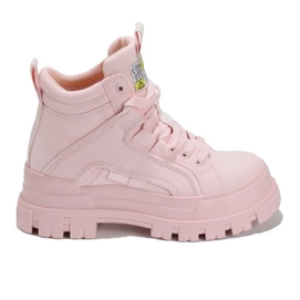 Sneaker Buffalo Aspha NC Mid Organic Cotton Women Baby Pink