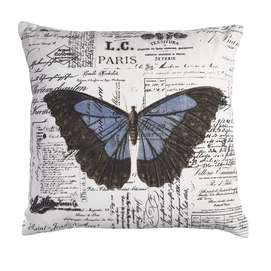 Sierkussen KAAT Amsterdam Butterfly Blue (45 x 45 cm)