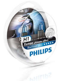 Autolampenset Philips H1 W5W BlueVision Ultra kit