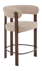by fonQ Barstoel Ruby - Beige met Armleuning