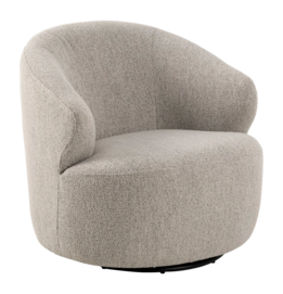 by fonQ Hug Draaibare Fauteuil - Bouclé - Greige