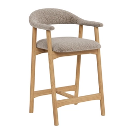 by fonQ Nordic Barkruk - Beige / Eiken