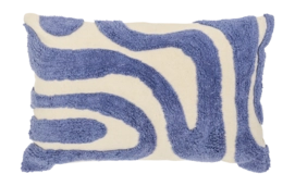 by fonQ Wave Sierkussen 40 x 60 cm - Blauw