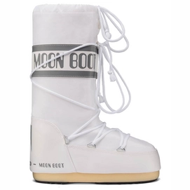 Schneestiefel Moon Boot Junior Nylon White Kinder-Schuhgröße 27 - 30