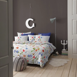 Bettwäsche Cinderella Primavera Weiß Mako-Satin