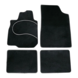 Mattenset Carpoint Type C Zwart Grijs (4-delig)
