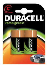 Batterij Duracell C Alkaline Oplaadbaar 2-pack