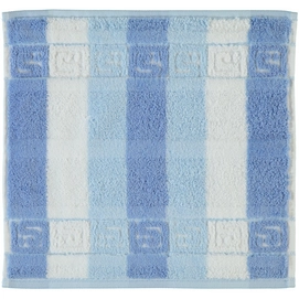 Gezichtsdoekje Cawö Classic Block Stripes Medium Blue (Set van 6)