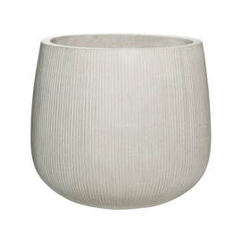 Bloempot Pottery Pots Ridged Pax L Light grey Vertically Ridged 55 x 48,5 cm
