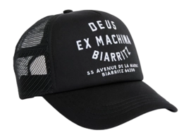 Cap Deus Unisex Biarritz Address Trucker Black