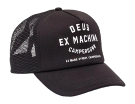 Cap Deus Unisex Camperdown Address Trucker Black