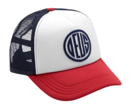 Cap Deus Unisex Pill Trucker Red Navy