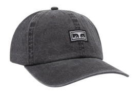 Cap Obey Men Icon Eyes Pigment 6 Panel Velcro Pigment Black