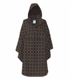 Poncho Happy Rainy Days Lizzy Circles Black