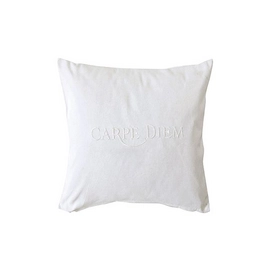 Sierkussen Aquanova Carpe Diem Wit (45 x 45 cm)